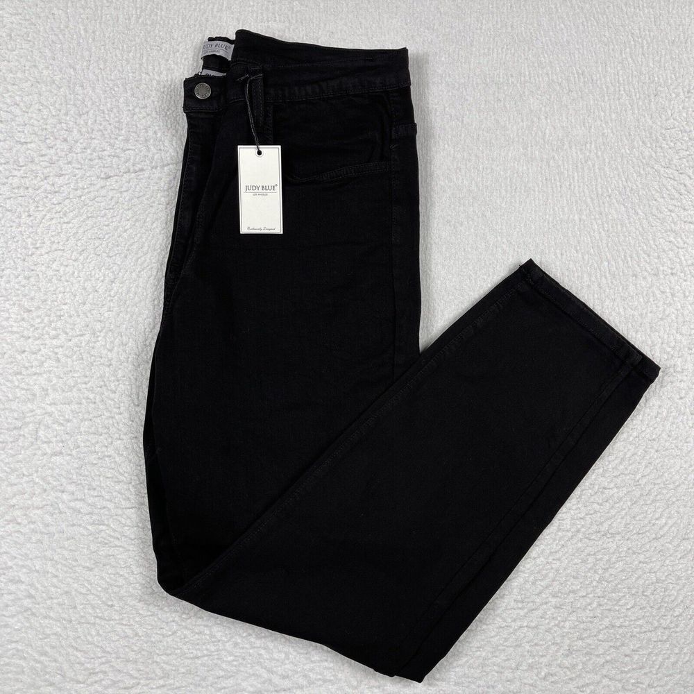 Judy Blue Jeans Womens 3XL Black High Waist Skinny Stretch11594 Casual 83105 NWT